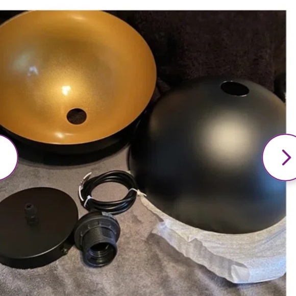 Dileo Industrial Pendant Light 2 Pack Vintage Hanging Lighting - Picture 9 of 11